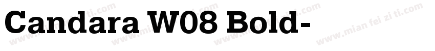 Candara W08 Bold字体转换